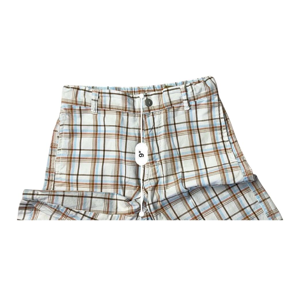 Nautica White Plaid Adjustable Waist Bermuda Shorts sz XL(7X) - Picture 8 of 10